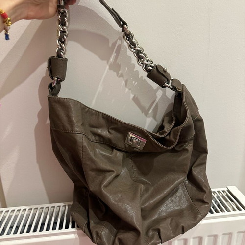 Zara brown shoulder bag with chain like new