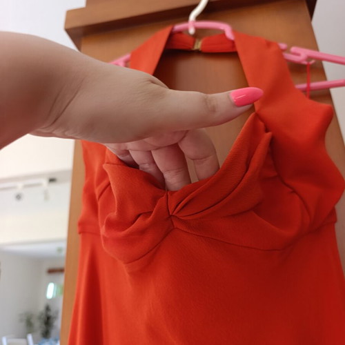 Max Mara silk dress size 42, orange