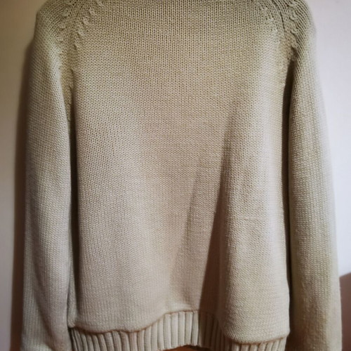 Knitted wool cardigan like new, size XL, beige