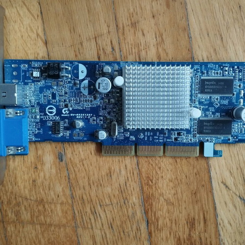 Gigabyte ATi Radeon 9200SE 128MB AGP graphics card used