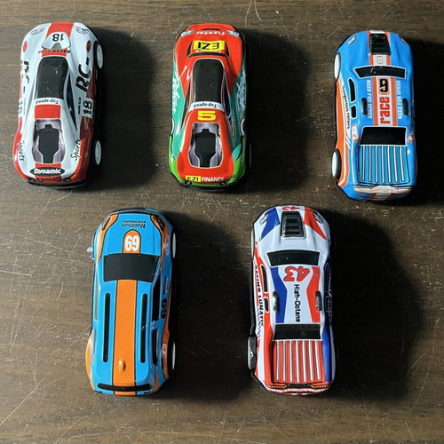 Pull Back Toy Car Set Racing Collection, like new, 5 pcs