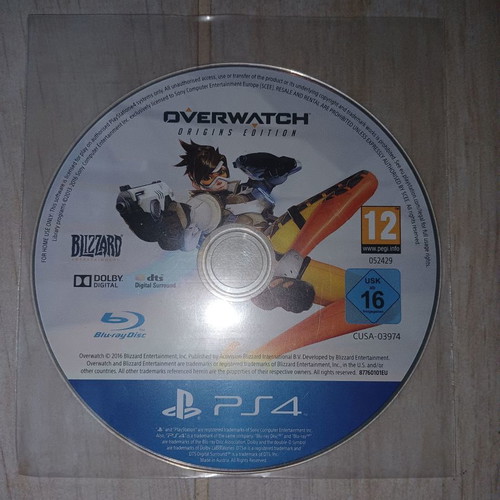 Overwatch Origins Edition used for Sony PS4