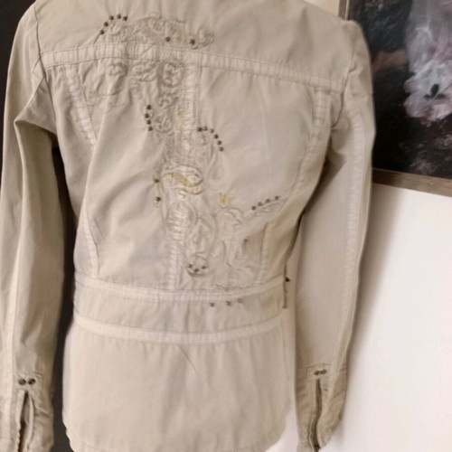 Ddp women's jacket used, cotton, beige, size S/M