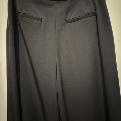 Zara Black Asymmetrical Wide-Leg Trousers like new, size S