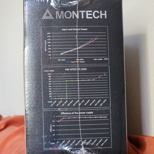 Montech Titan PLA 1200W power supply new, 80 Plus Platinum, full modular