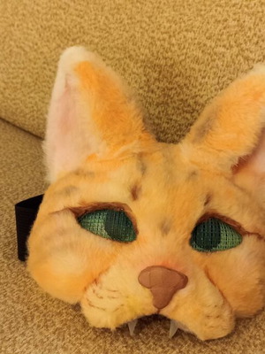 Therian Mask Cat cosplay mask handmade, like new, teen size