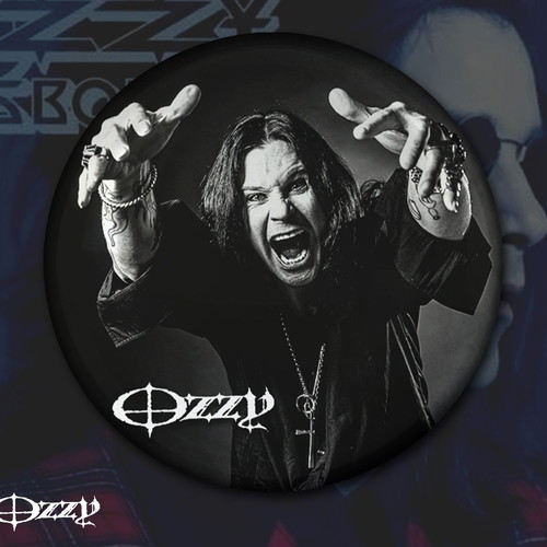 Ozzy Osbourne pin set new, 8 different designs 3 cm