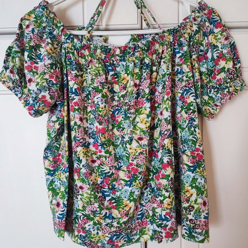 H&M multicolor blouse large like new