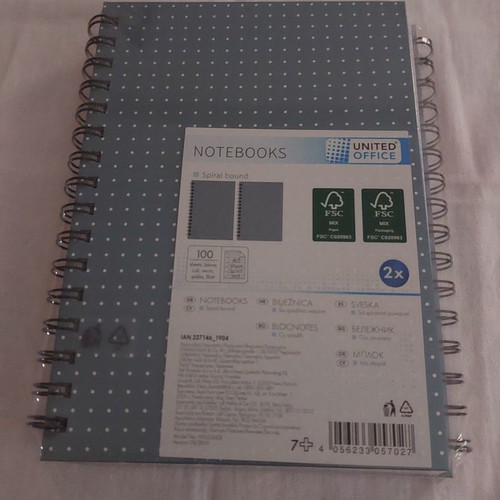 Spiral notebooks new, set of 2