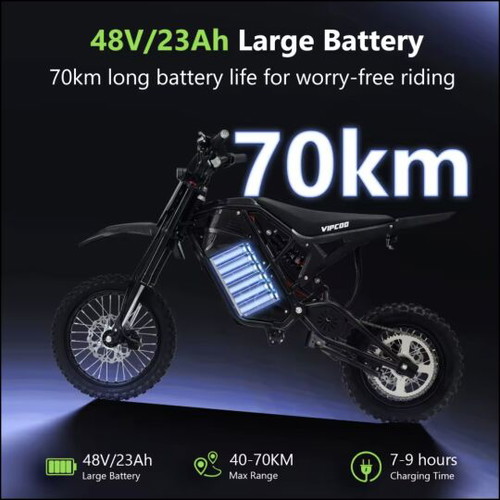 Μηχανή Cross 3500 KW καινούργια, ηλεκτρική, μαύρη