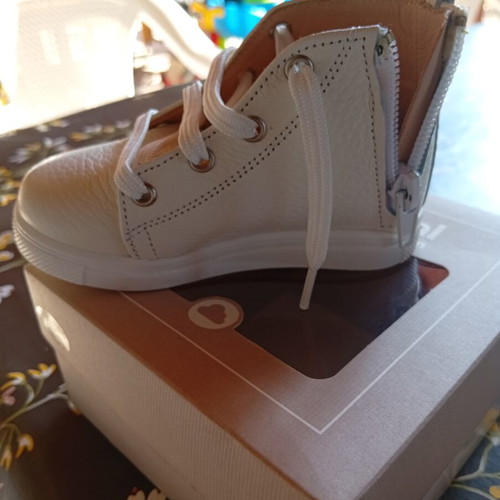 Gorgino white baptism boy boots no20