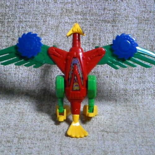 YING Bianxing vintage transformer bootleg bird robot figure, open card