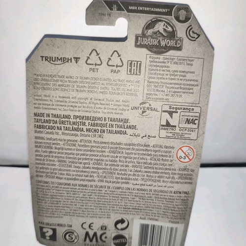 Matchbox Diecast Jurassic World '15 Triumph Scrambler new