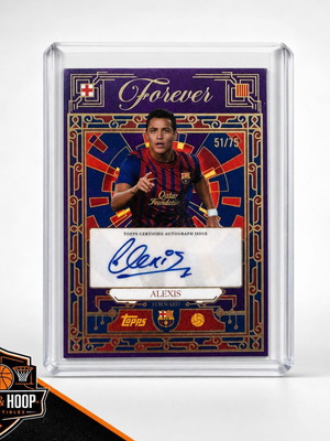 Alexis Sanchez Barcelona Forever Topps Set autograph limited to 75