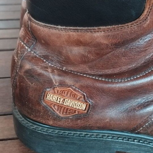 Harley-Davidson Vintage Steel Toe Leather Boots used, EU 46 US 11.5, brown