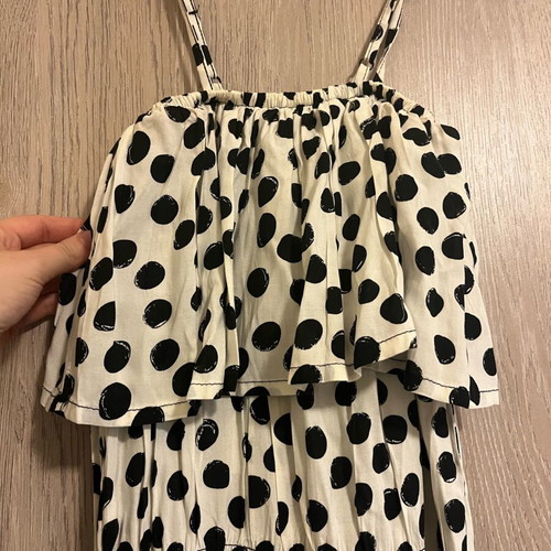 Long dress new, black and white