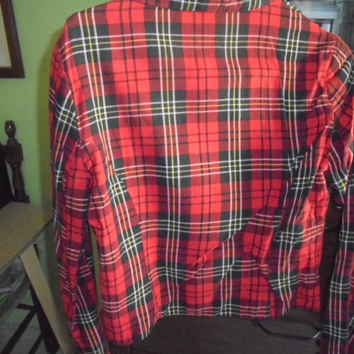 BSB Red Checked Jacket size medium like new
