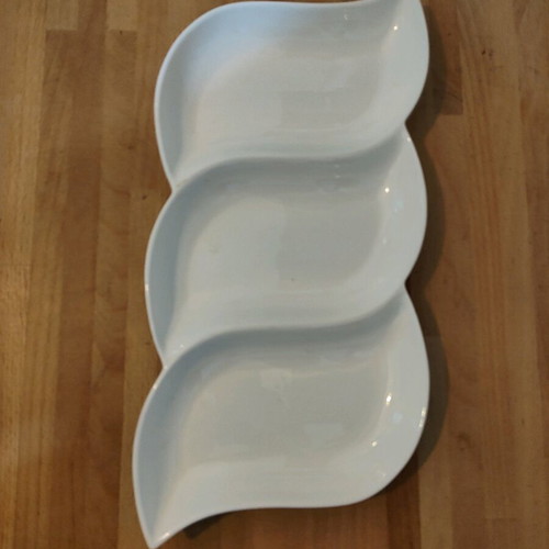 Serving platter used for nuts and spreads