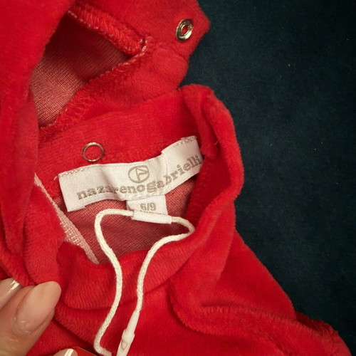 Nazareno Gabriella baby romper “My First Christmas” size 6-9 months