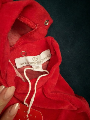 Nazareno Gabriella baby romper “My First Christmas” size 6-9 months