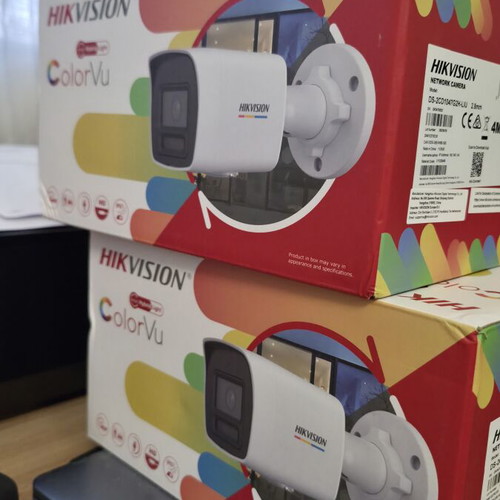 Hikvision IP security cameras, color night vision, set