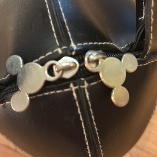 Mickey-shaped handbag from Disneyland Paris new, black