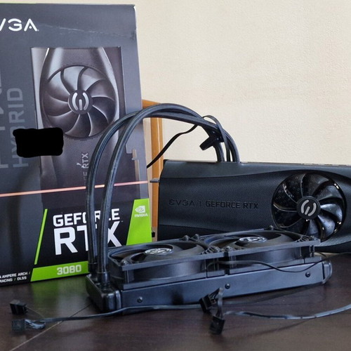 EVGA RTX 3080 FTW3 Hybrid graphics card like new