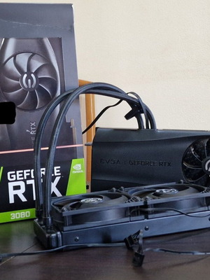 EVGA RTX 3080 FTW3 Hybrid graphics card like new
