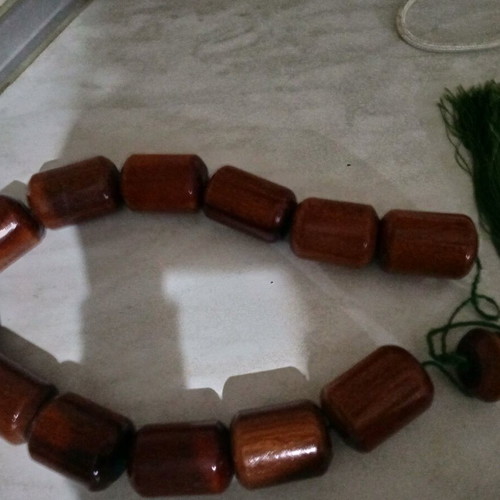 Decorative worry beads like new, wooden, 40 cm