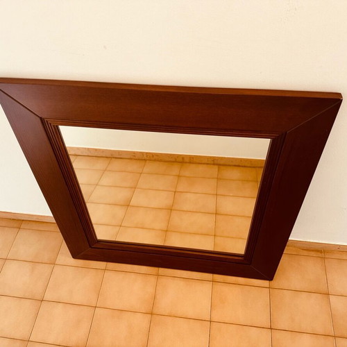 Wall mirror solid wood new 85 x 85