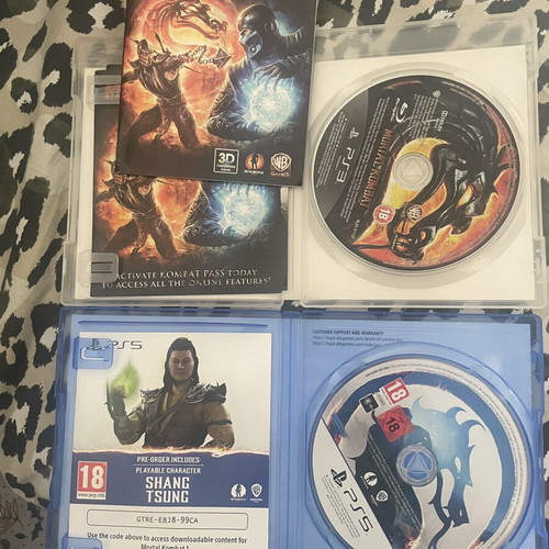 Mortal Kombat 1 PS5 and Mortal Kombat 9 PS3 Kratos Edition like new
