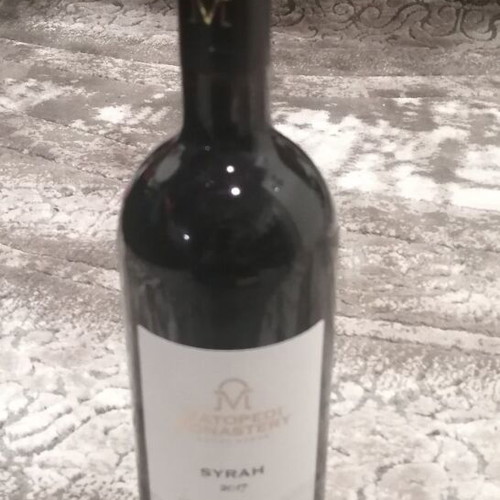 Monastic Red Dry Organic Wine Syrah 2017 750ml new