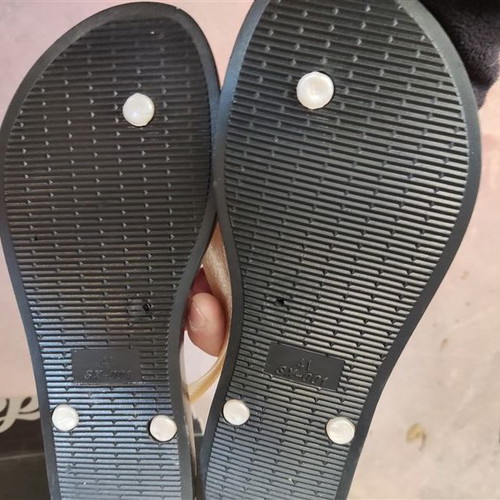 Sabino flip flops size 41 new black