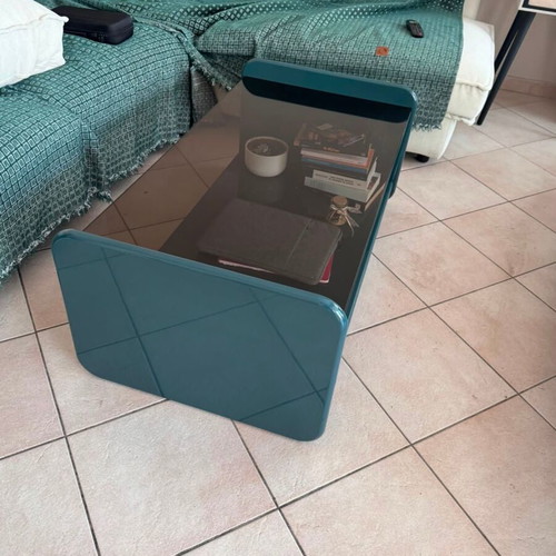 La Redoute Ericson coffee table with lacquered wood and reinforced glass