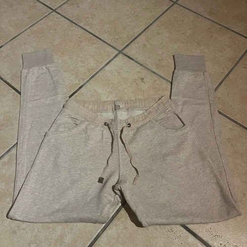 Bershka cotton tracksuit like new, beige, size M