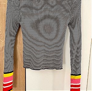 Zara medium ριγέ πουλόβερ πολύχρωμο