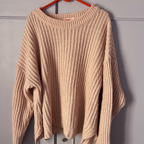 Pink Woman knitted sweater like new, light pink, size S