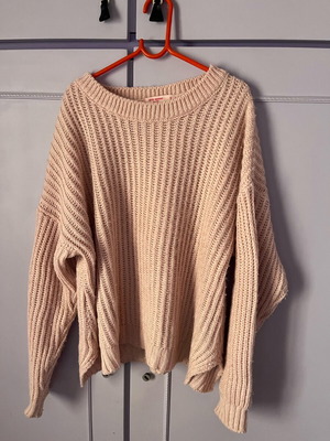 Pink Woman knitted sweater like new, light pink, size S