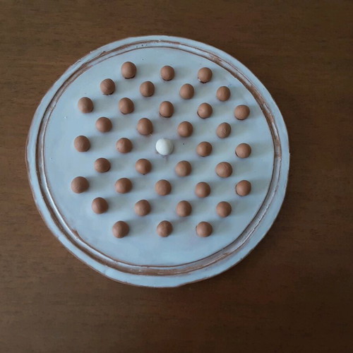 Clay Solitaire like new, handmade, 22cm diameter