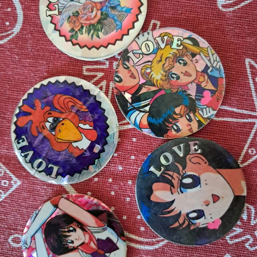 Love pins used, pack of 5