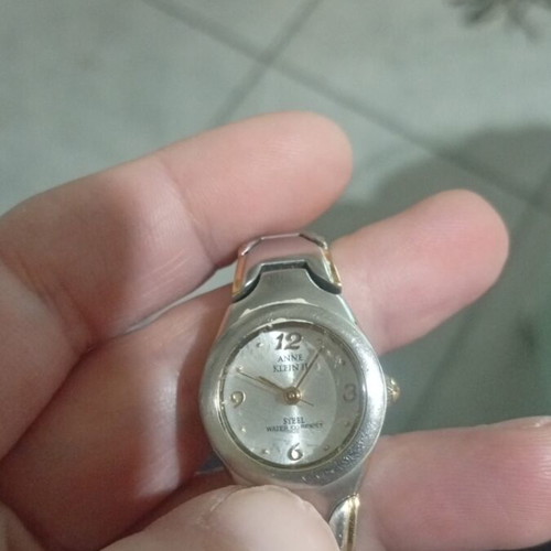 Anne Klein wristwatch women's used, gray 10/4127