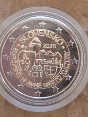 2 ευρώ αναμνηστικό 2026 Σλοβακία Trenĉin ακυκλοφόρητο καινούργιο