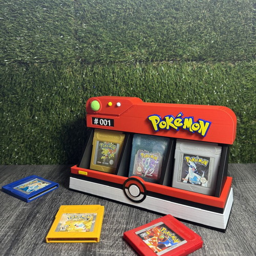 Pokémon Pokédex Display Stand 3D printed για Game Boy κασέτες