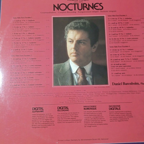 Chopin Nocturnes vinyl like new, classical