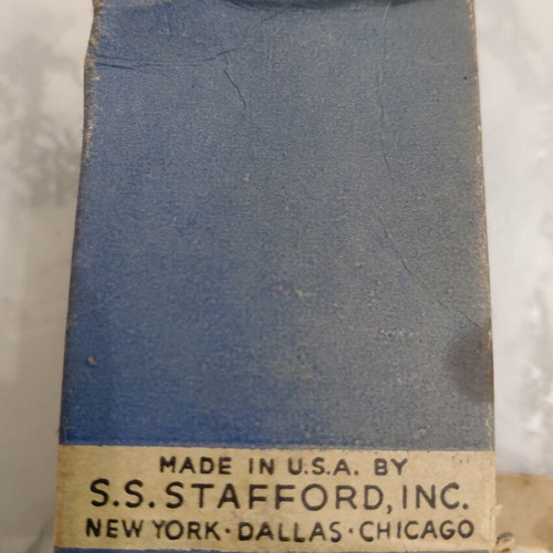 Stafford's Vintage Glass Drawing Ink Bottle No. 664, 3/4 oz