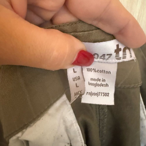 Khaki safari pants Zara like new, size large, cotton