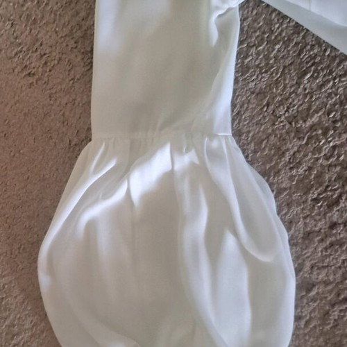 Pierre Cardin white shirt with tie and unique sleeves like new