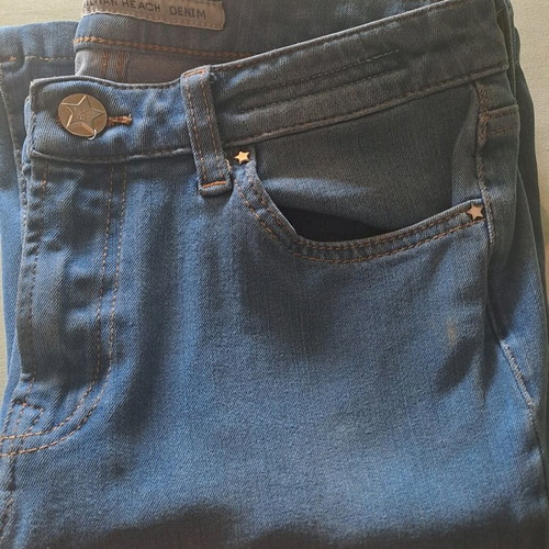 Silvian Heach blue flared jeans used size 26