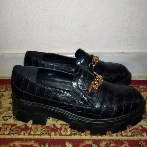 Chunky loafers new No41-42, black