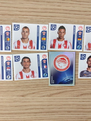Olympiacos Champions League 2011/12 Panini stickers pack of 8 new